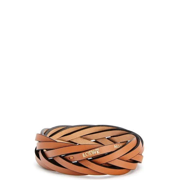 Loewe Braided Bangle in Classic Calfskin - Tan Size M - Picture 7 of 7